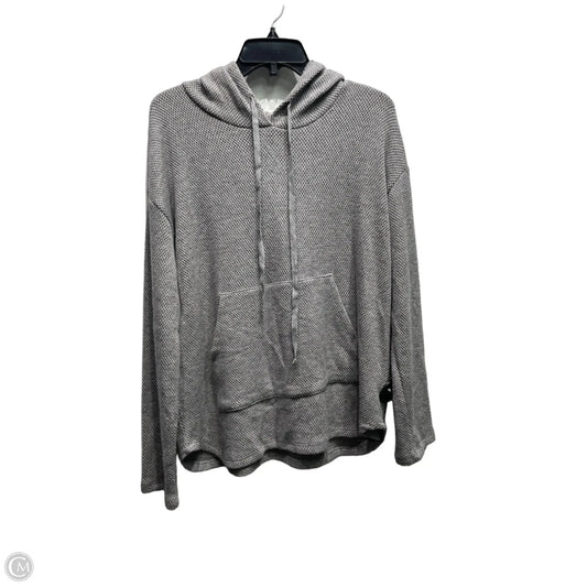Sweatshirt Hoodie By Johnny Was In Grey, Size: S