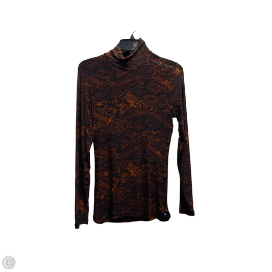 Top Long Sleeve By Johnny Was In Black & Orange, Size: M