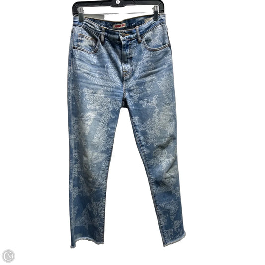 Jeans Straight By Johnny Was In Blue Denim, Size: 4