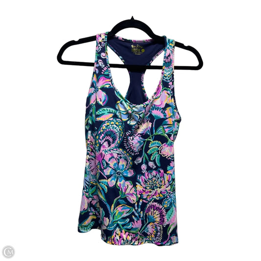 Top Sleeveless Designer By Lilly Pulitzer In Blue & Pink, Size: S