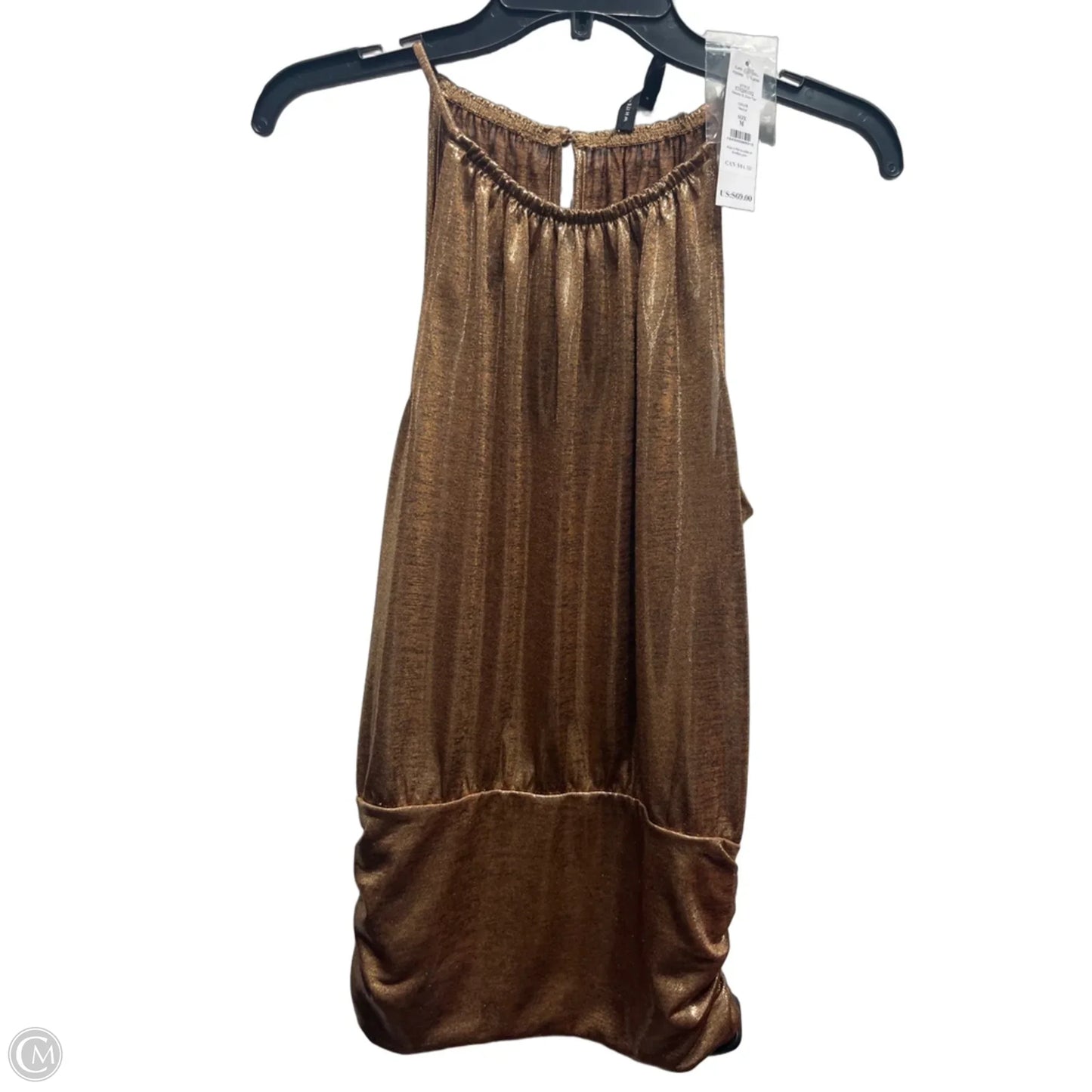 Top Sleeveless By White House Black Market In Gold, Size: M