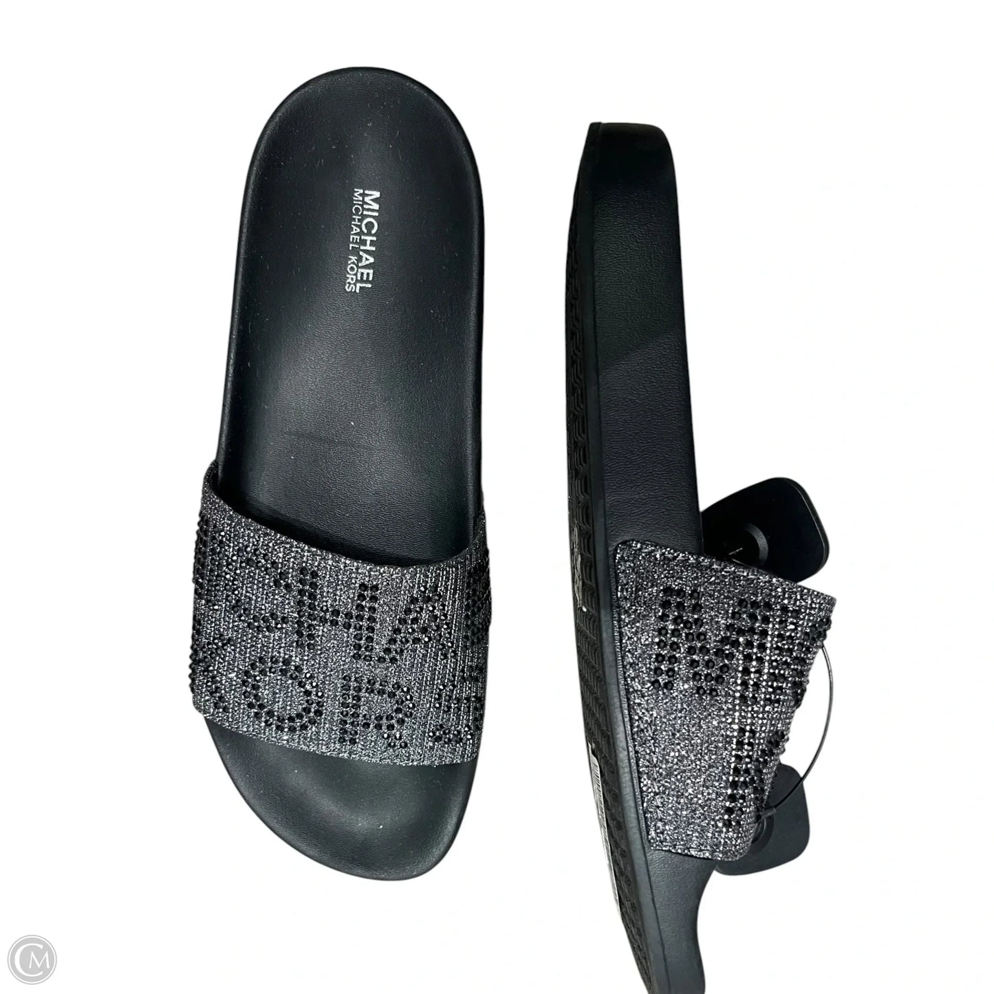 Sandals Flats By Michael By Michael Kors In Silver, Size: 10