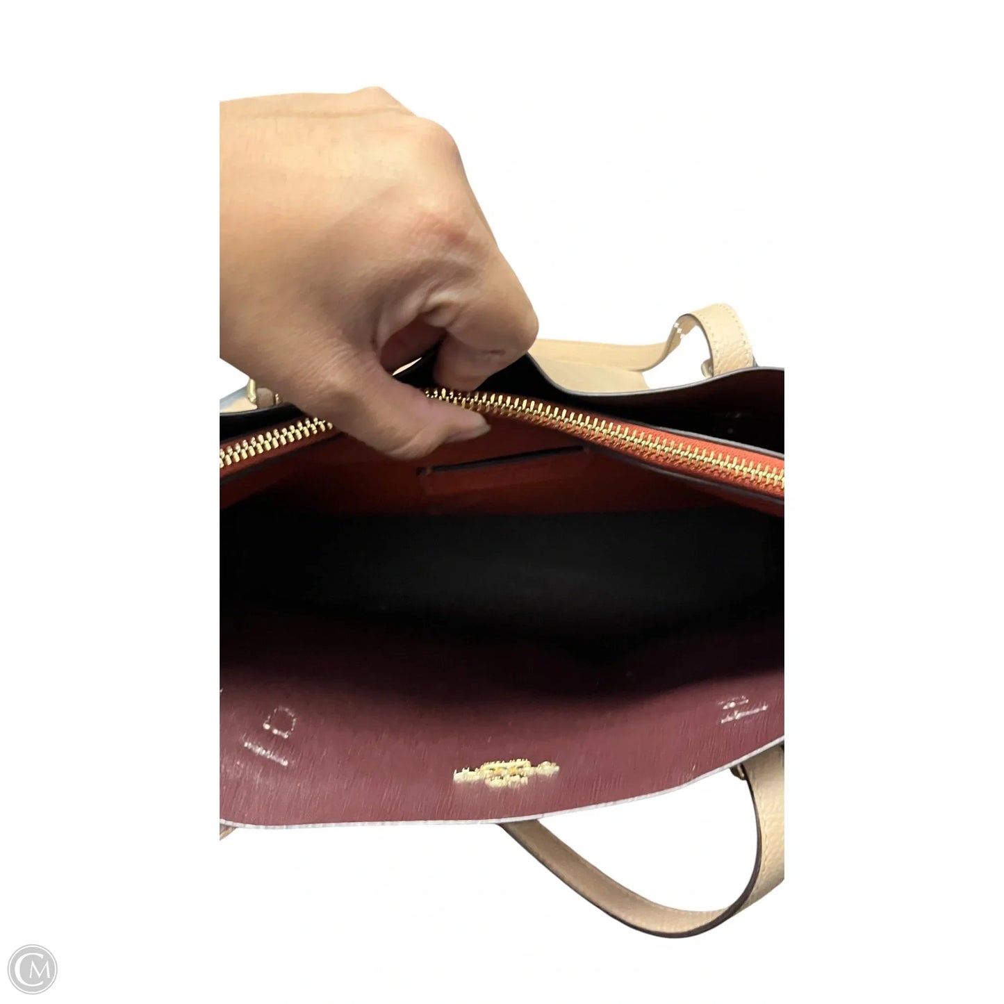 Tote Designer By Coach, Size: Medium