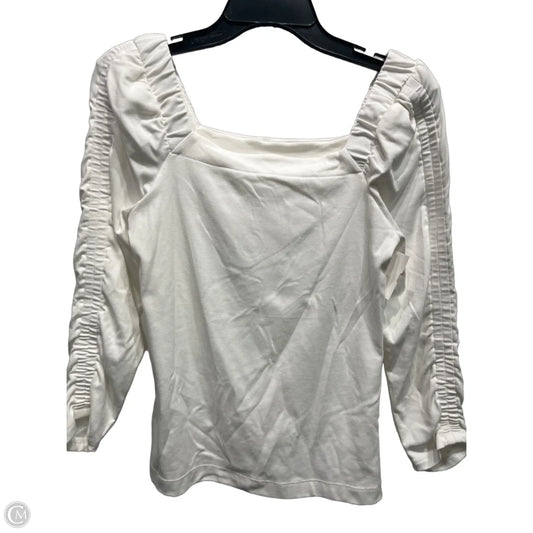 Top Long Sleeve Designer By Lilly Pulitzer In White, Size: S