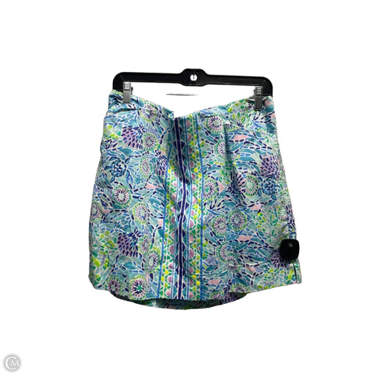 Skort Designer By Lilly Pulitzer In Blue & Green, Size: 14