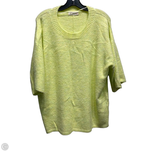 Sweater Short Sleeve By Free People In Yellow, Size: Xs