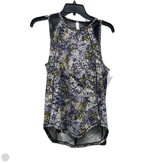 Athletic Tank Top By Lululemon In Blue & Yellow, Size: 6