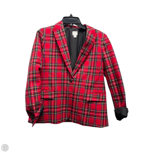 Blazer By J. Crew In Black & Red, Size: 6