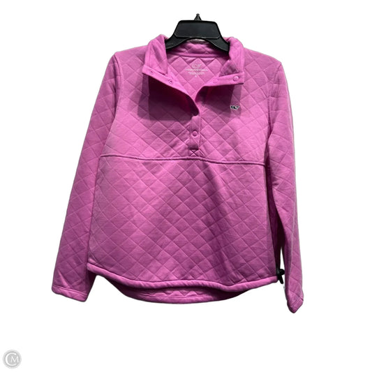 Sweatshirt Collar By Vineyard Vines In Purple, Size: S