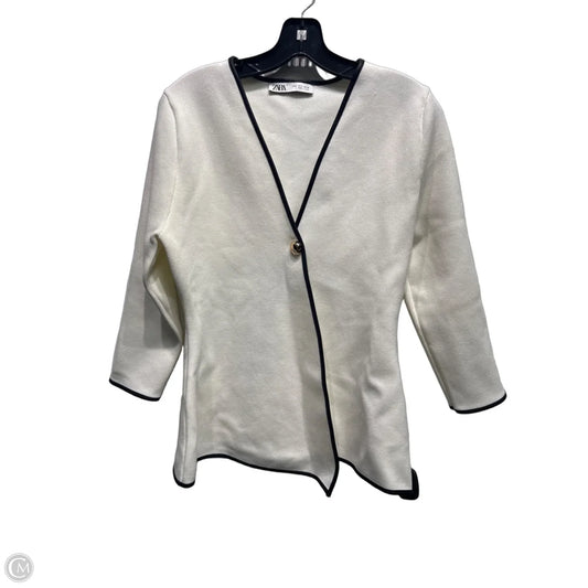 Blazer By Zara In Black & White, Size: M