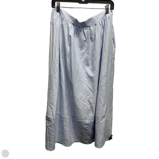 Skirt Maxi By Polagram In Blue & White, Size: Xl