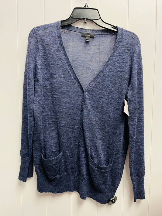 Sweater Cardigan By J. Crew In Blue, Size: S