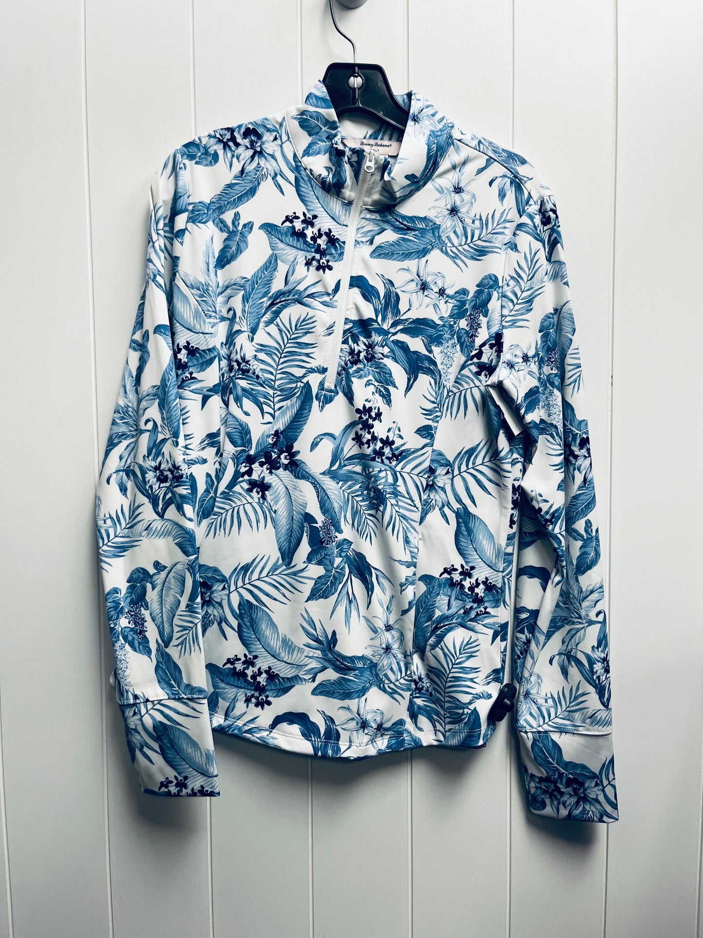 Blue & White Top Long Sleeve Tommy Bahama, Size M