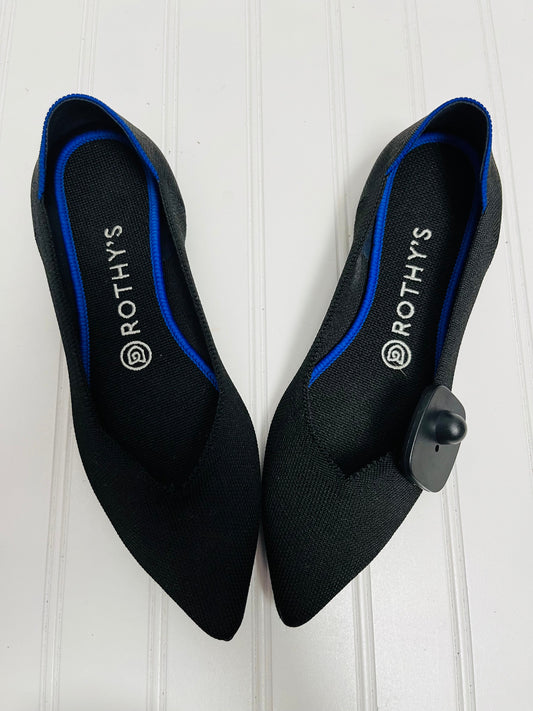 Black Shoes Flats Rothys, Size 8.5