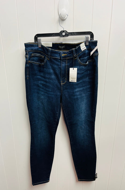 Blue Denim Jeans Straight Judy Blue, Size 16