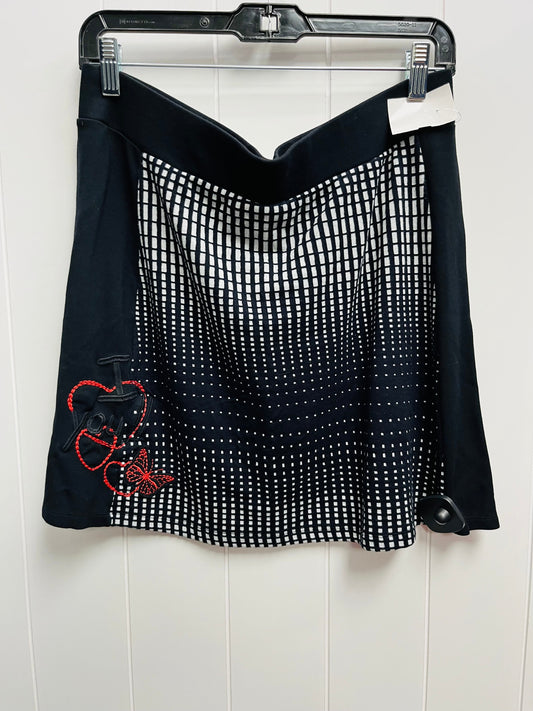 Skirt Mini & Short By Desigual In Black & White, Size: Xl