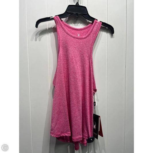 Athletic Tank Top By Spyder In Pink, Size: L