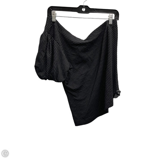 Top Short Sleeve By Maeve In Black & White, Size: M