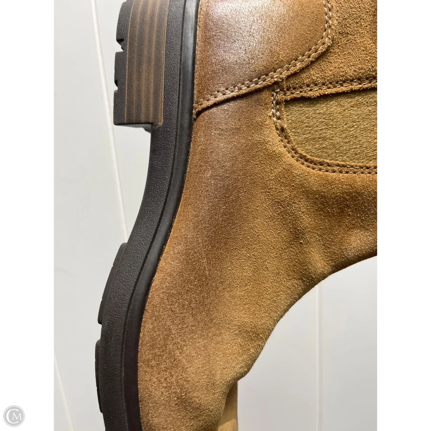 Boots Designer By Ugg In Brown, Size: 7