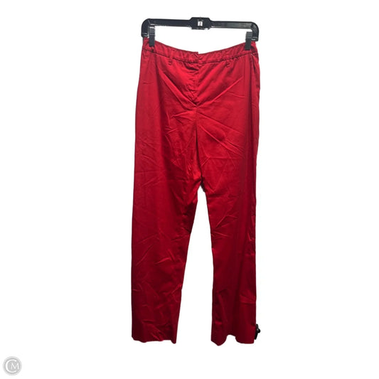 Pants Luxury Designer By Prada In Red, Size: 10