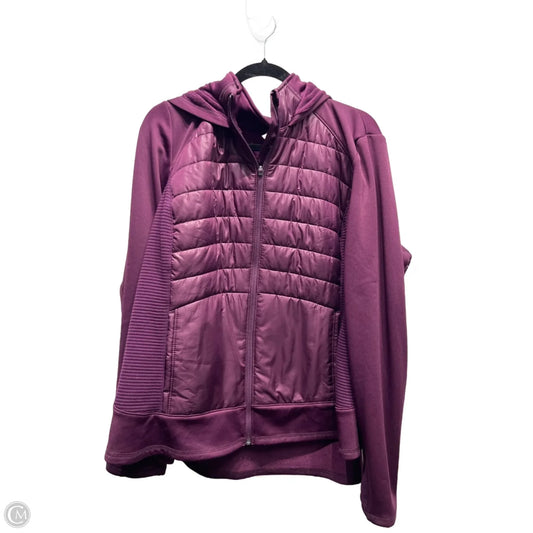 Jacket Puffer & Quilted By Tek Gear In Maroon, Size: 2x