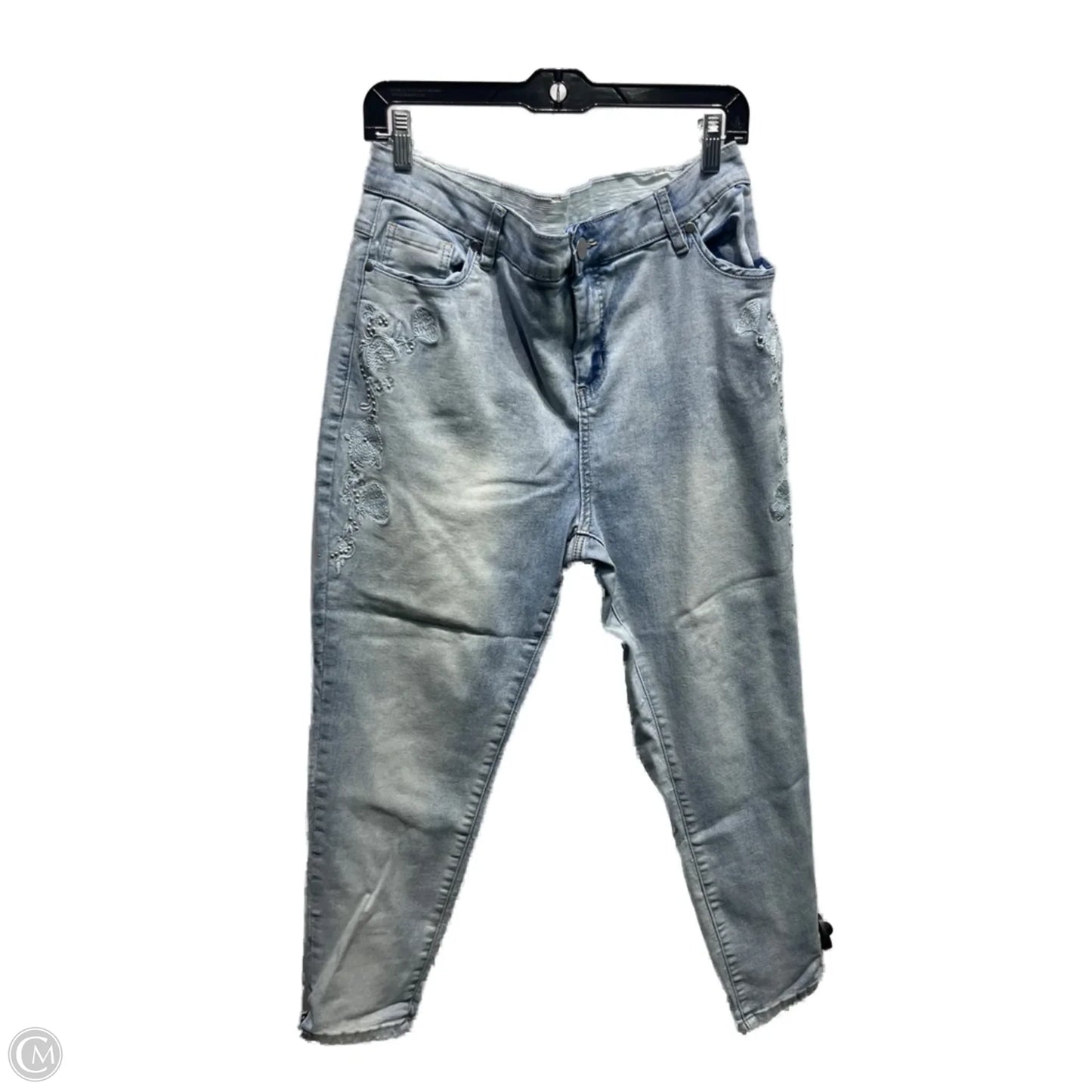 Jeans Skinny By Avenue In Blue Denim, Size: 16