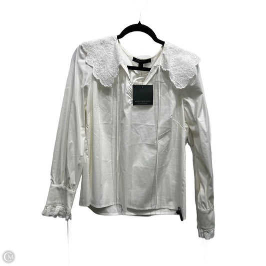 Top Long Sleeve By Marc New York In White, Size: M