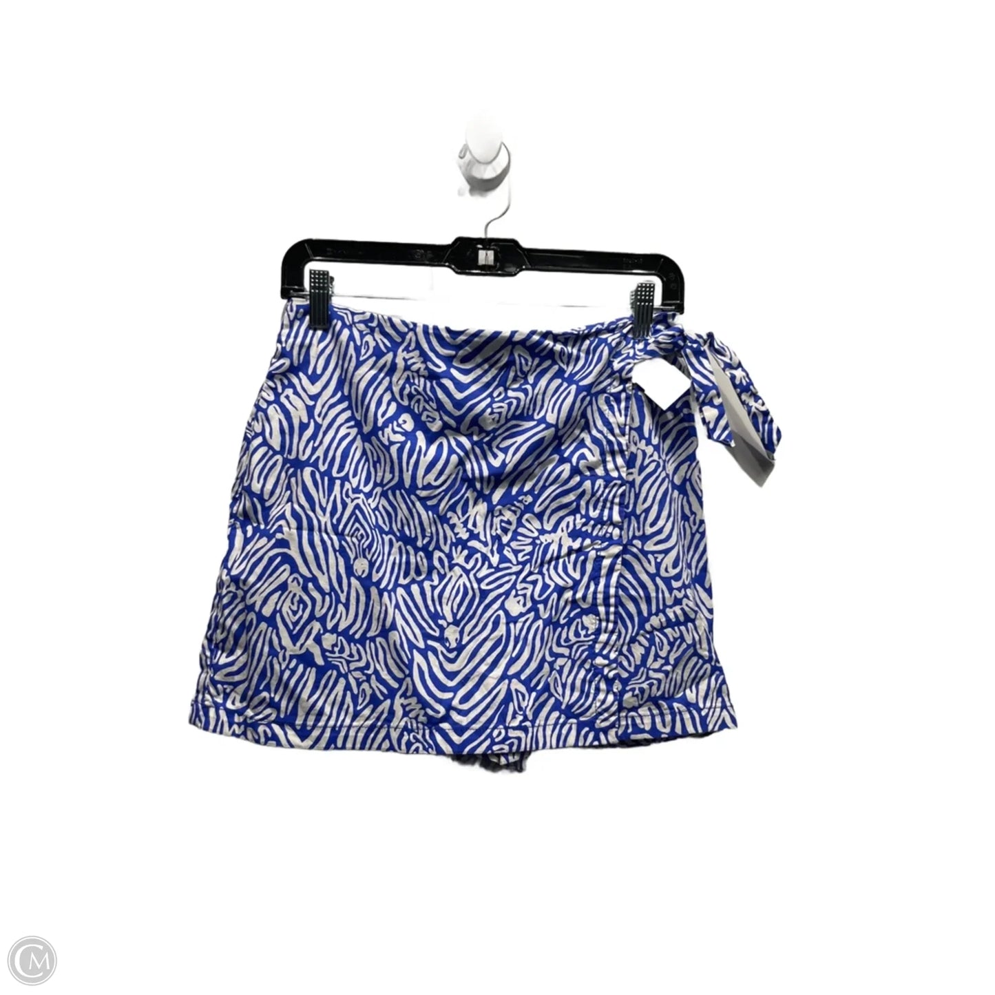 Skort Designer By Lilly Pulitzer In Blue & White, Size: 4