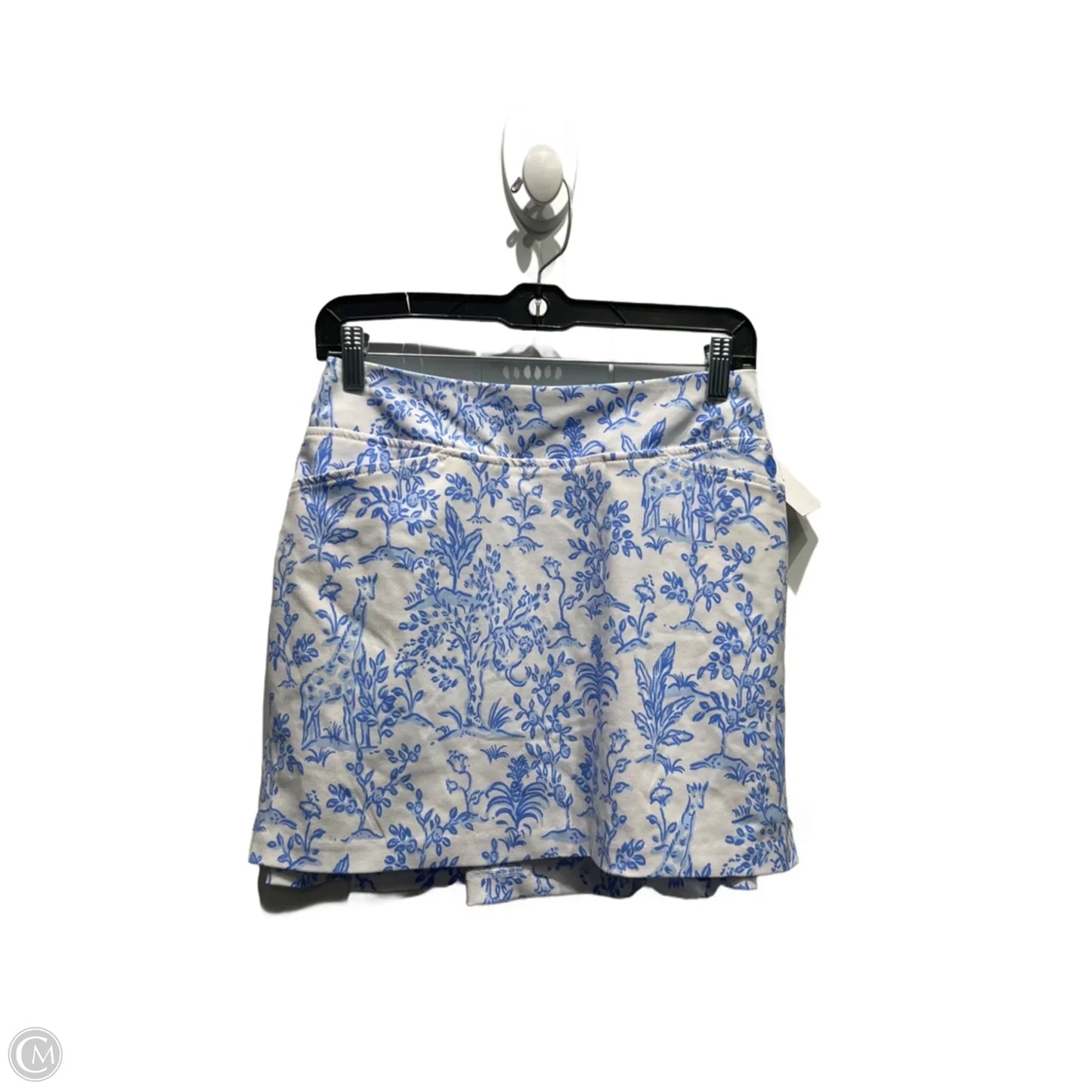 Skort Designer By Lilly Pulitzer In Blue & White, Size: 0