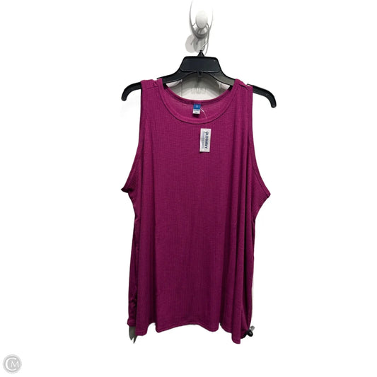 Top Sleeveless By Old Navy In Purple, Size: 2x