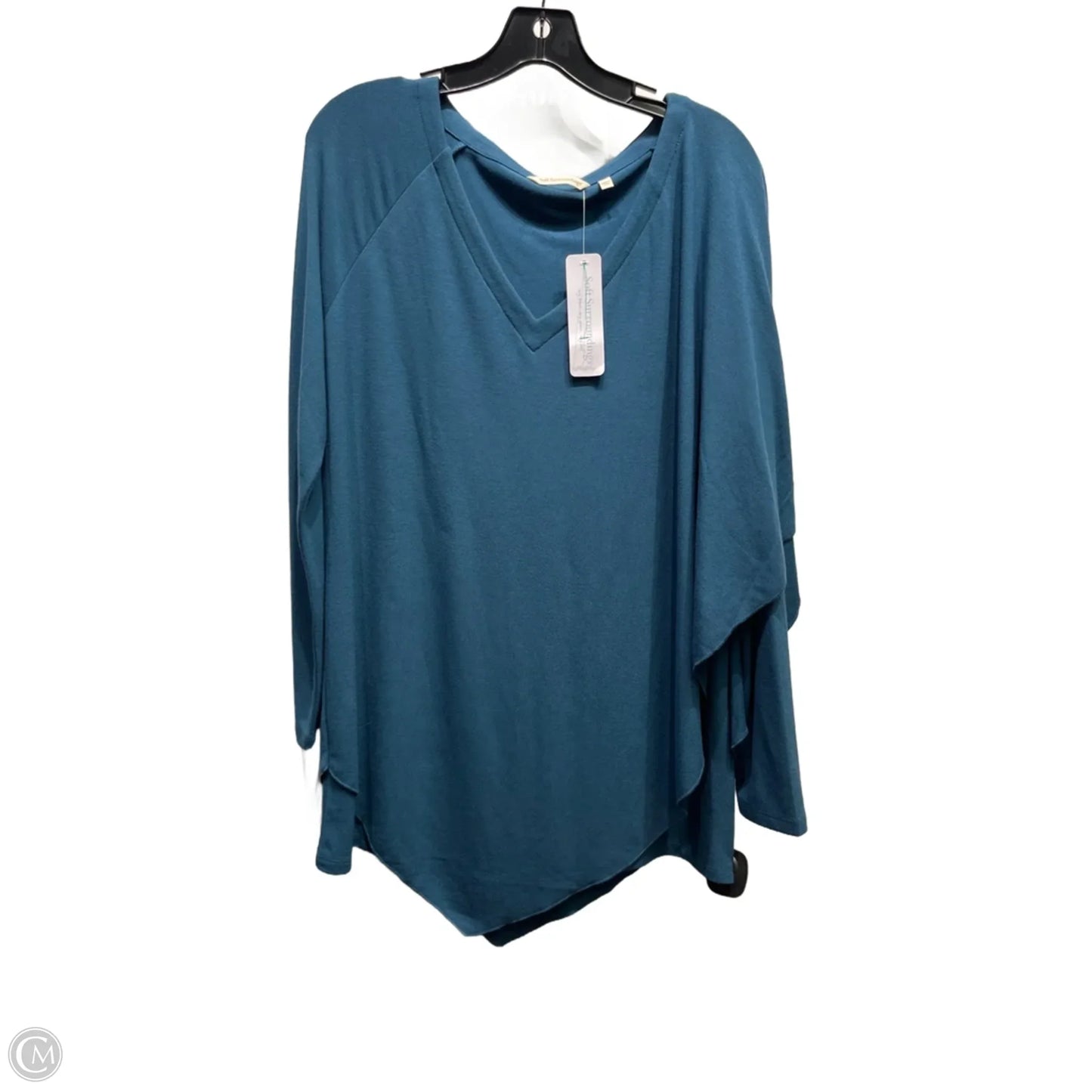 Top Long Sleeve By Soft Surroundings In Green, Size: M