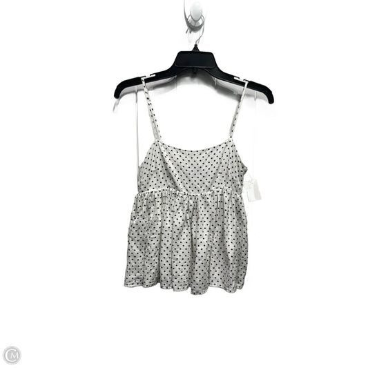 Top Sleeveless Designer By Kate Spade In Black & White, Size: Xs