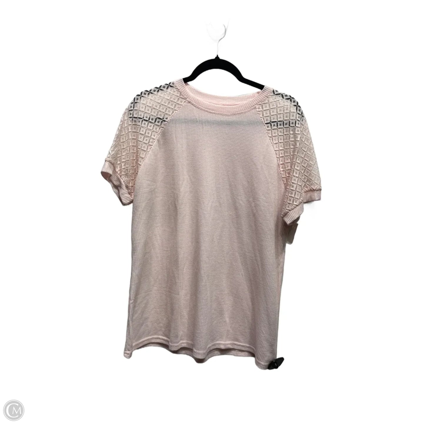 Top Short Sleeve By Clothes Mentor In Pink, Size: Xl