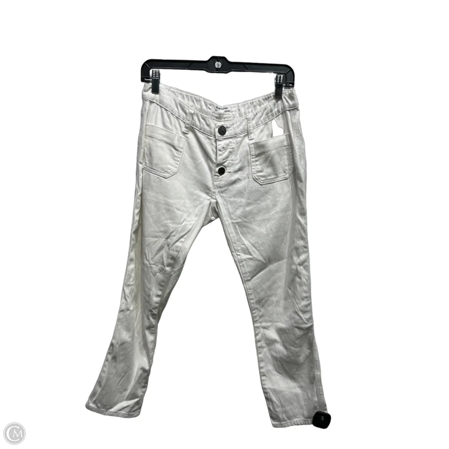 Pants Cropped By Anthropologie In White, Size: 4