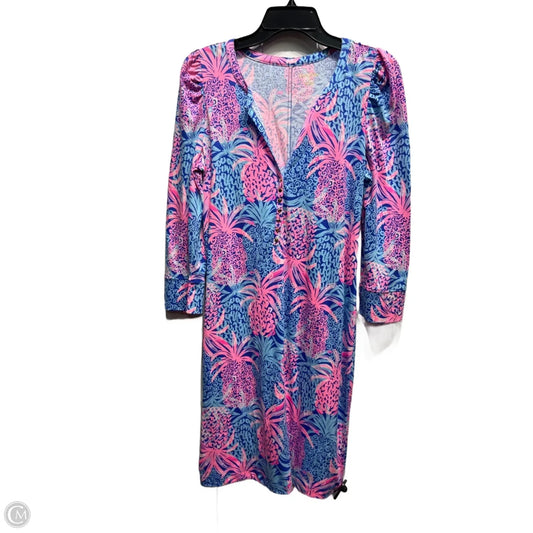 Dress Designer By Lilly Pulitzer In Blue & Pink, Size: M