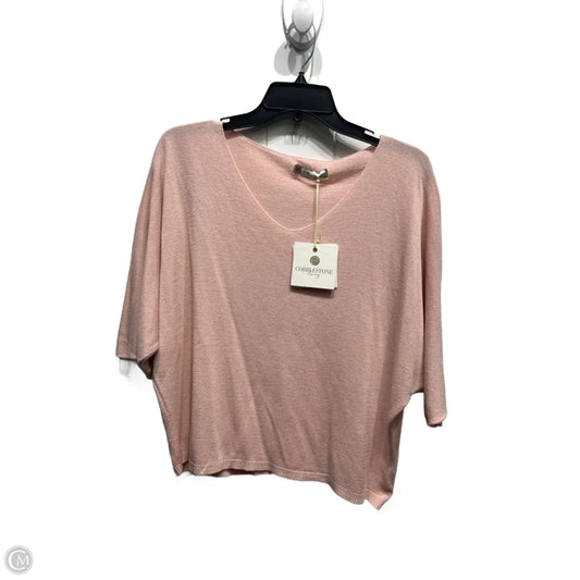 Top Long Sleeve By COBBLESTONE LIVING In Pink, Size: M