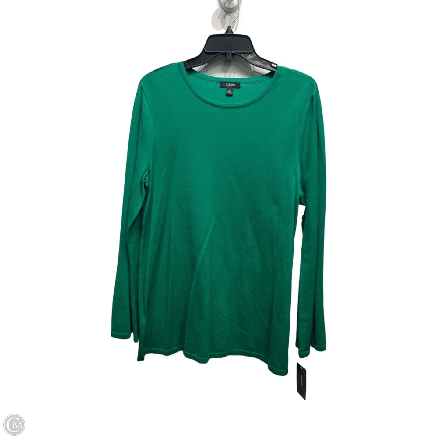 Top Long Sleeve By Alfani In Green, Size: M