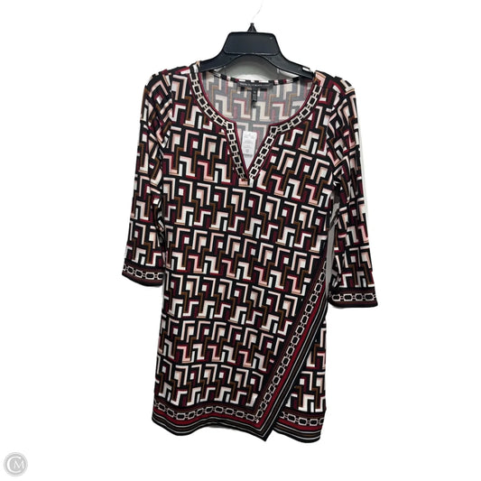 Dress Casual Short By White House Black Market In Red & Silver, Size: Xs