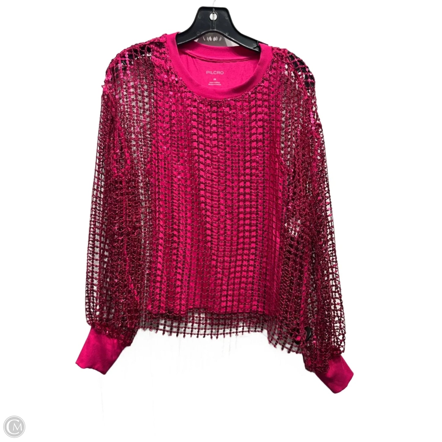 Top Long Sleeve By Pilcro In Pink, Size: Xs
