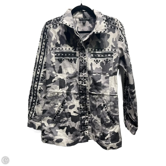 Jacket Utility By Boston Proper In Grey, Size: M