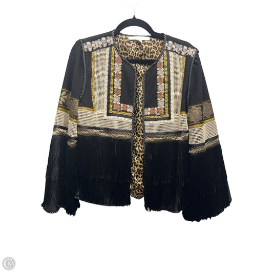 Blazer By Boston Proper In Black & Yellow, Size: M