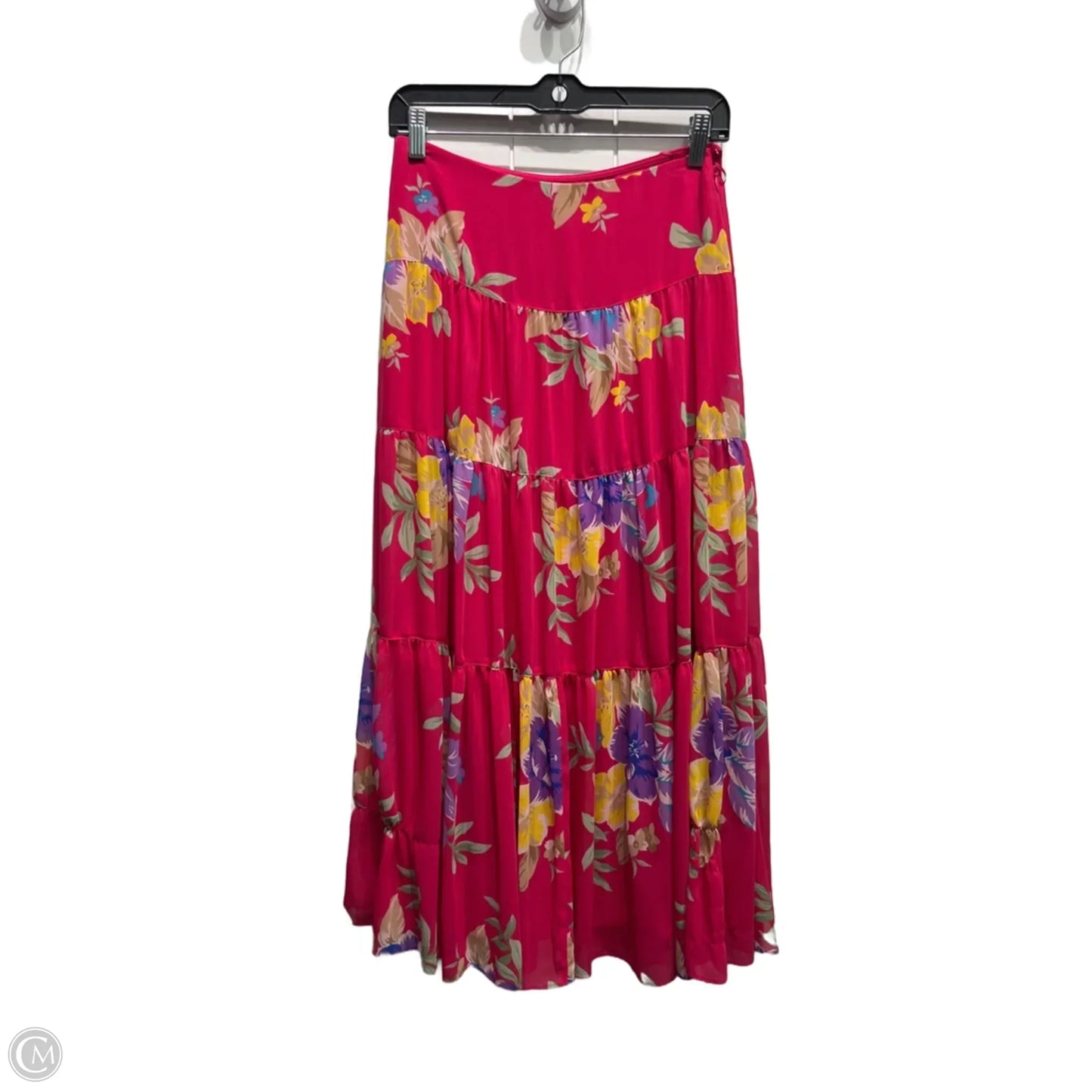 Skirt Maxi By Ralph Lauren In Pink & Yellow, Size: 2