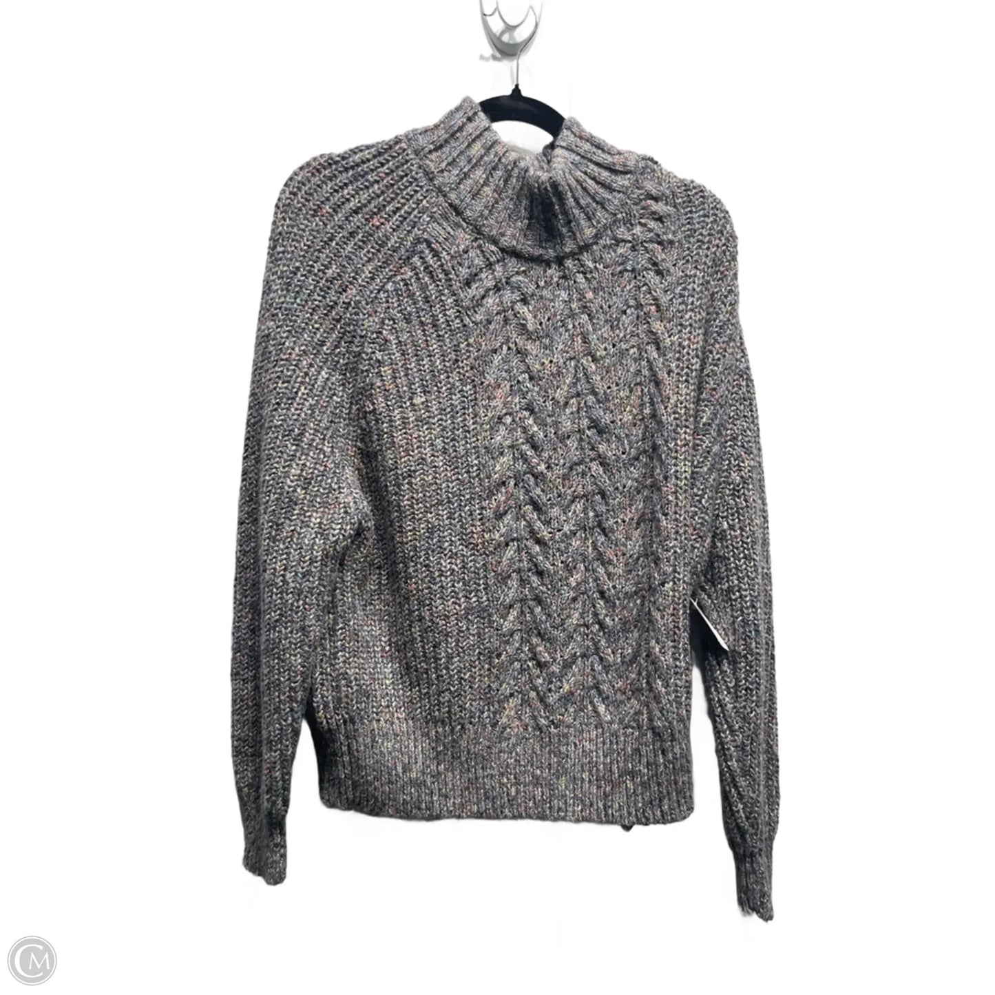 Sweater By Time And Tru In Blue & Yellow, Size: L