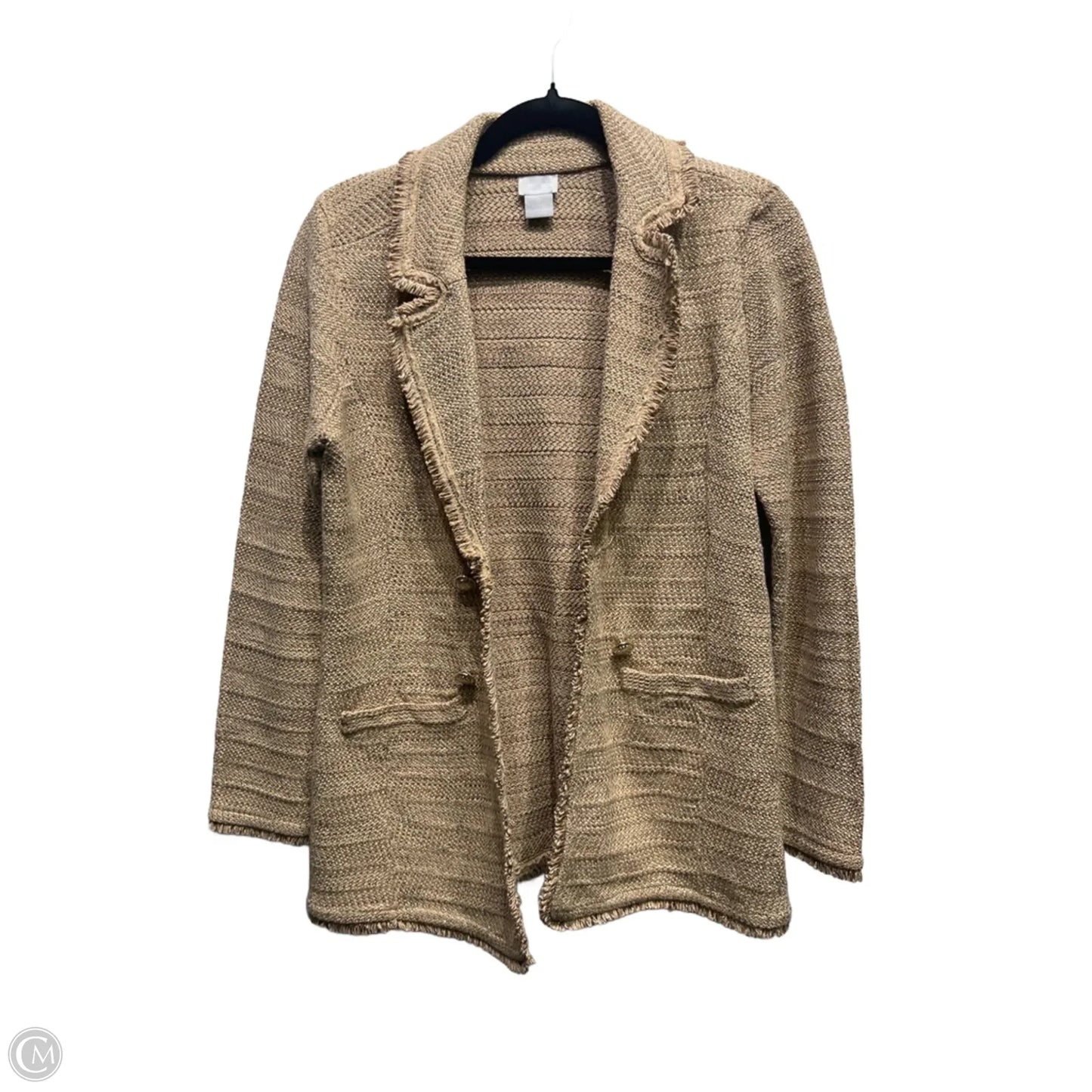 Blazer By Chicos In Tan, Size: S
