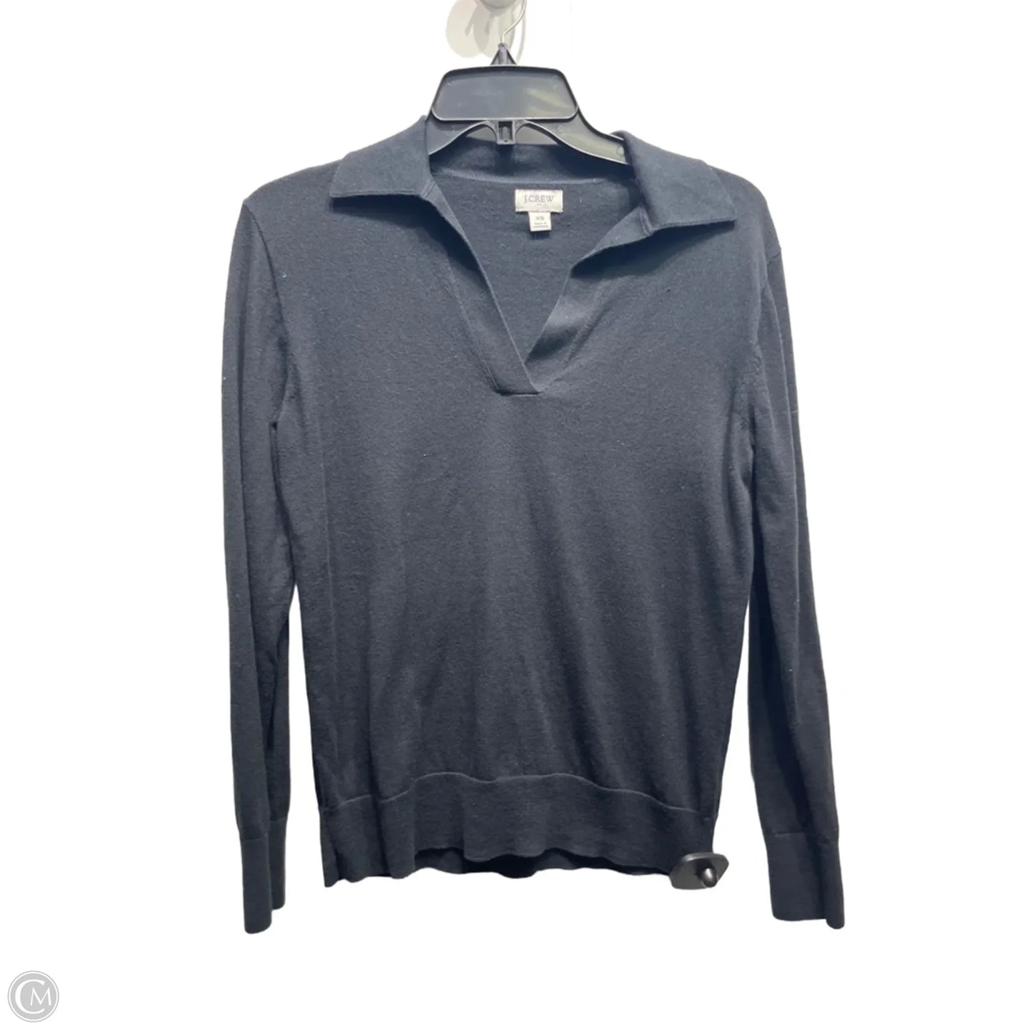 Top Long Sleeve By J. Crew In Black, Size: Xs
