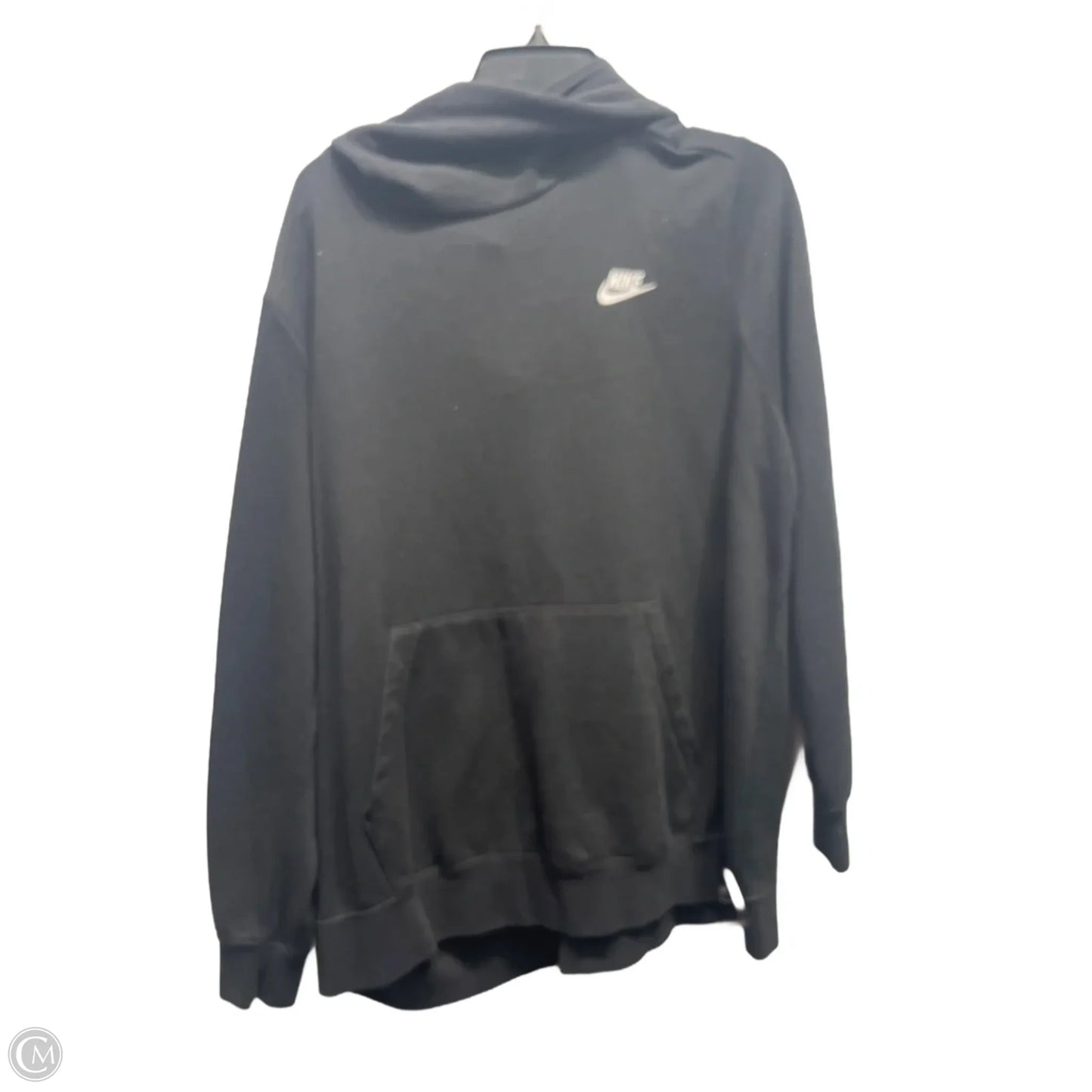 Athletic Sweatshirt Hoodie By Nike Apparel In Black, Size: 1x