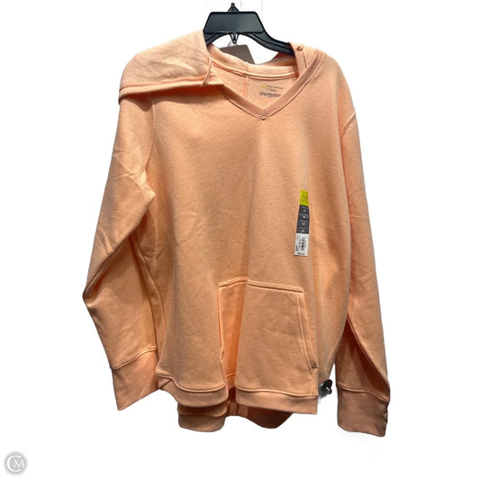 Sweatshirt Hoodie By Tek Gear In Orange, Size: 1x