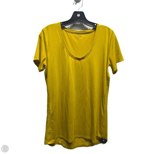 Athletic Top Short Sleeve By Athleta In Yellow, Size: M