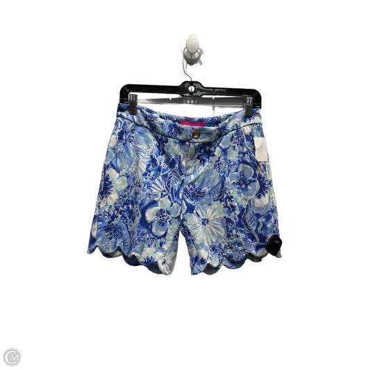 Shorts Designer By Lilly Pulitzer In Blue & White, Size: 2
