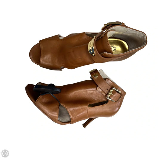 Sandals Heels Stiletto By Michael By Michael Kors In Brown, Size: 7.5